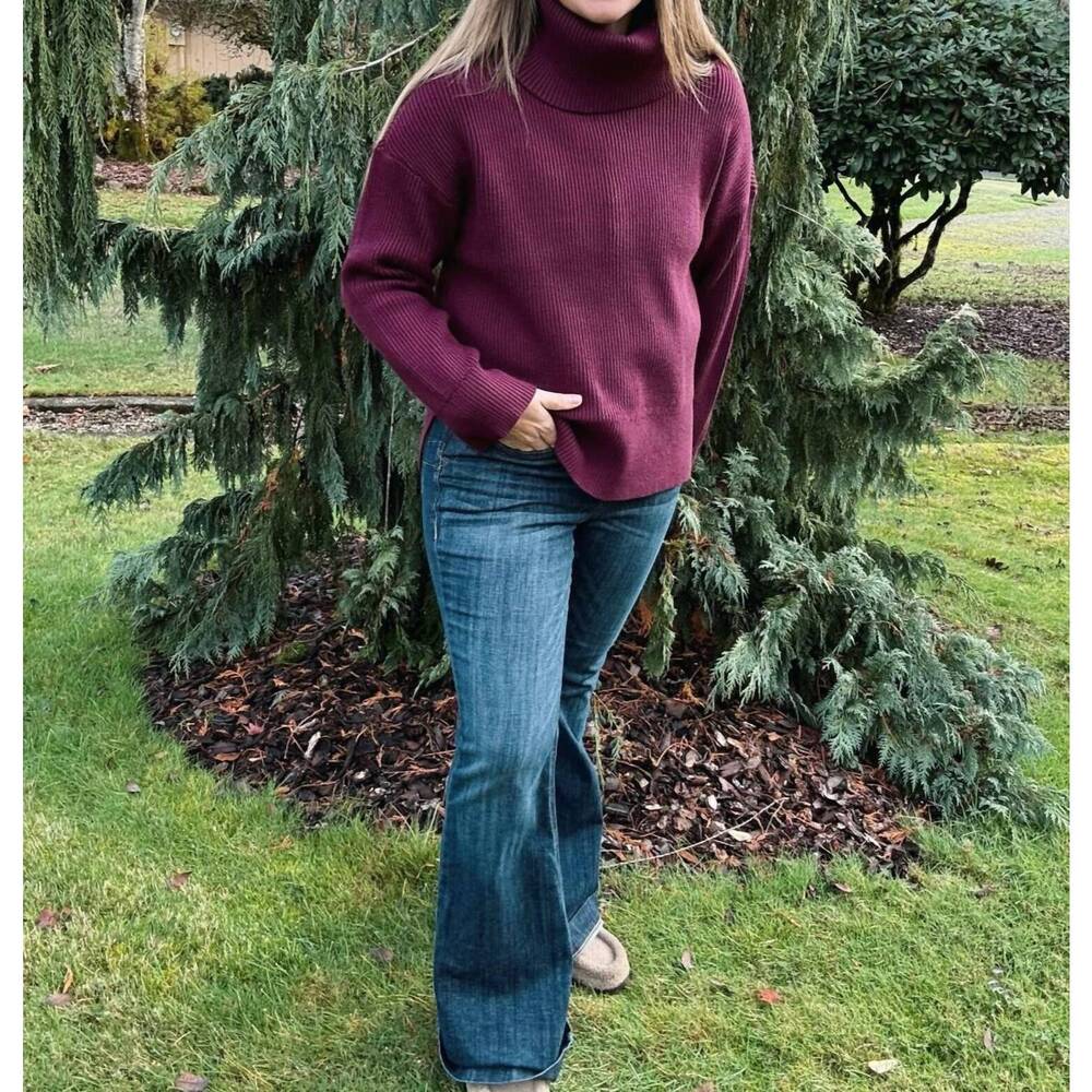 NEW THREAD & SUPPLY elena sweater in cabernet
